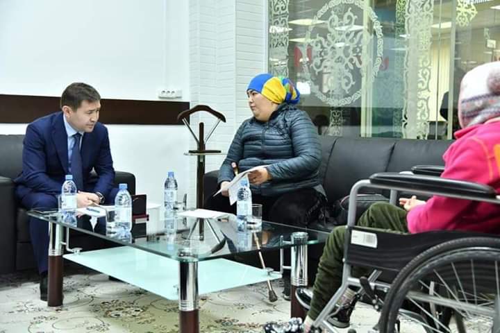 Қала әкімі тұрғындарды қабылдады