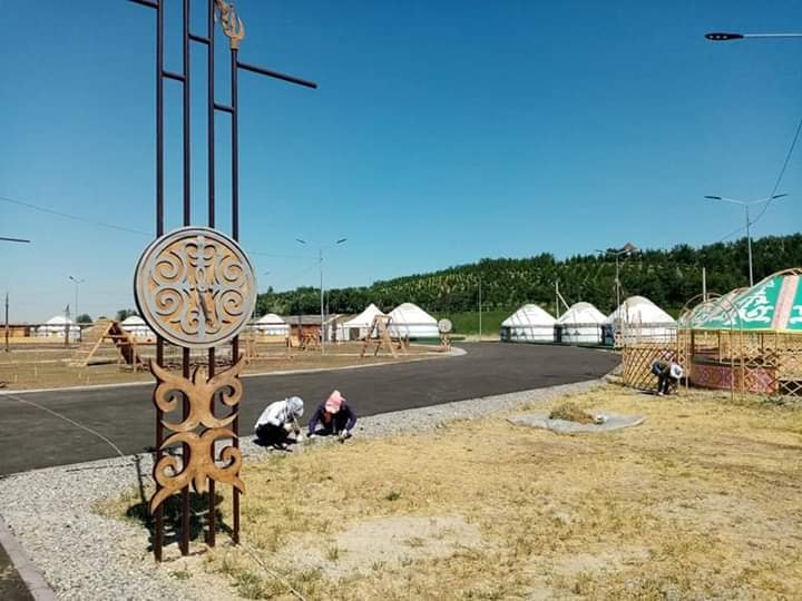 «НАУРЫЗ» АЛАҢЫ МАҢЫНДА ЭТНОАУЫЛДЫҢ ҚҰРЫЛЫСЫ ЖҮРГІЗІЛУДЕ