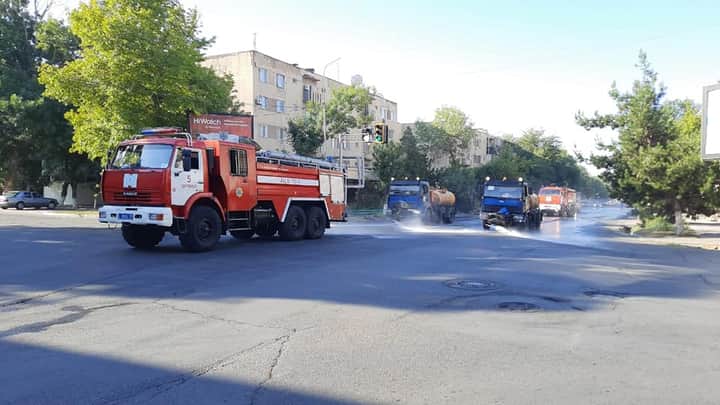 ШЫМКЕНТТЕ ЖАЛПЫҚАЛАЛЫҚ ДЕЗИНФЕКЦИЯ ӨТТІ