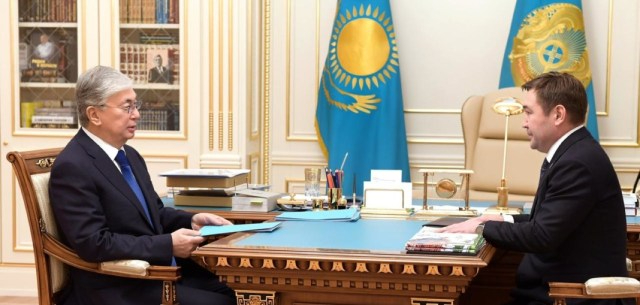 МЕМЛЕКЕТ БАСШЫСЫ ШЫМКЕНТ ҚАЛАСЫНЫҢ ӘКІМІН ҚАБЫЛДАДЫ