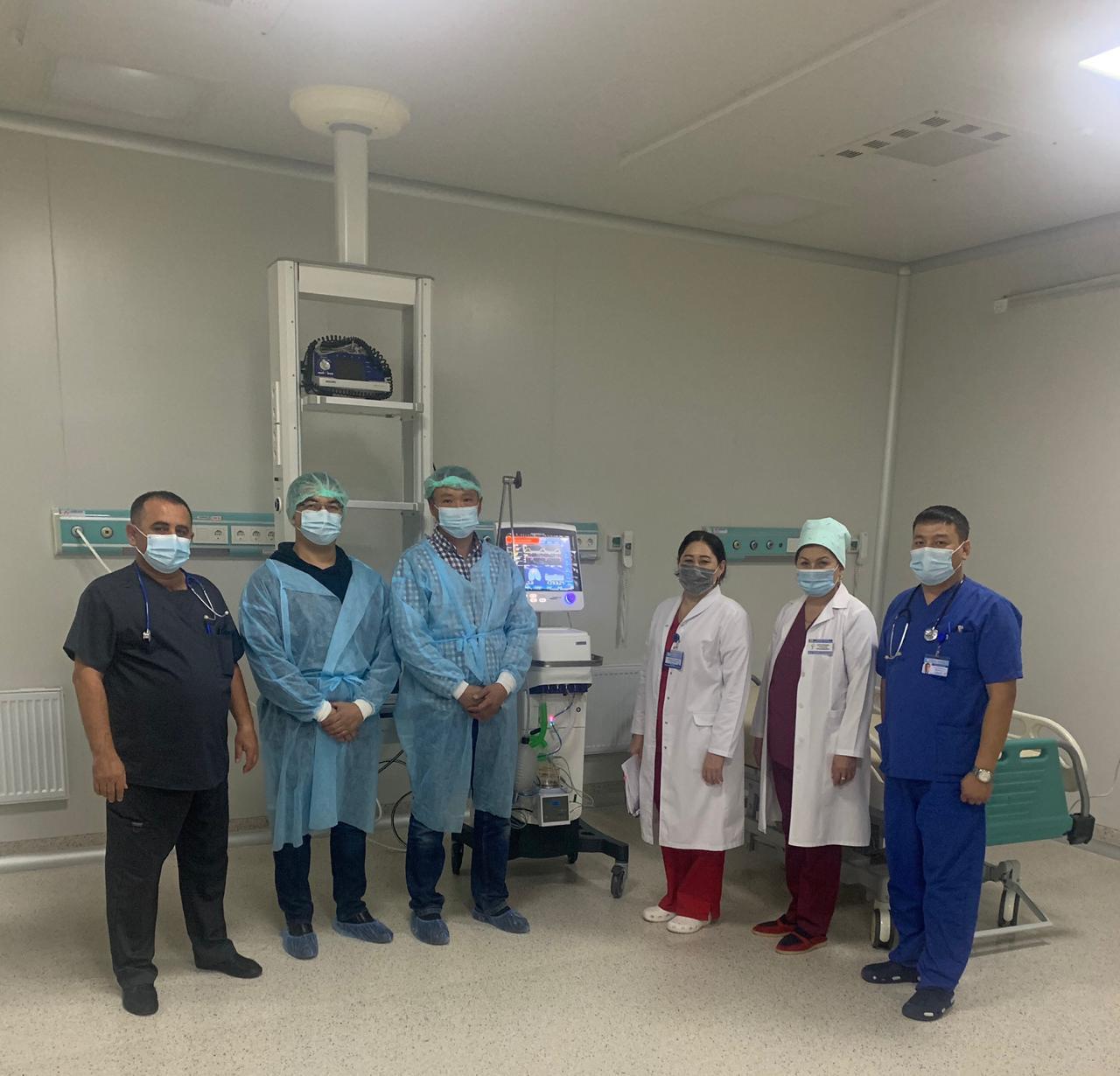 БАЛАЛАР АУРУХАНАСЫНА ӨКПЕНІ ЖЕЛДЕТУ АППАРАТЫ ЖЕТКІЗІЛДІ