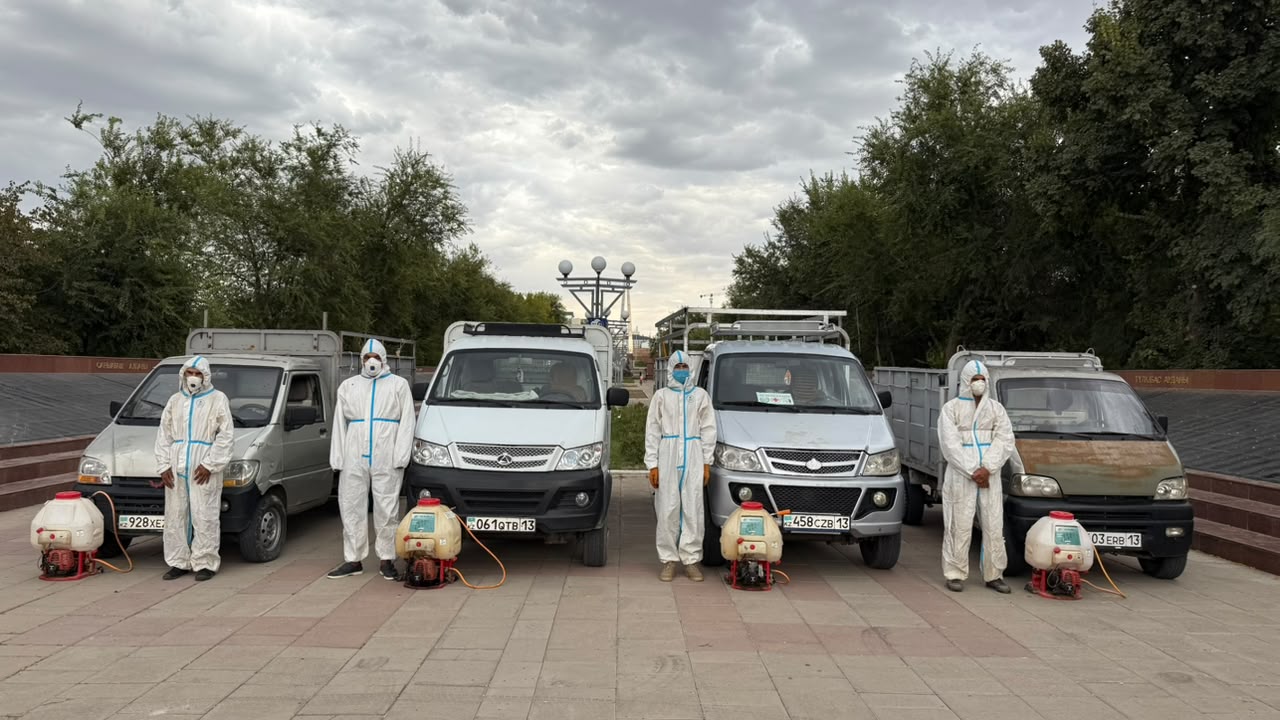Абай саябағында масаларға қарсы дезинсекция жүргізілді